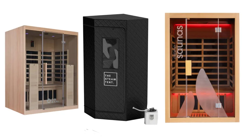 Trois options de sauna différentes