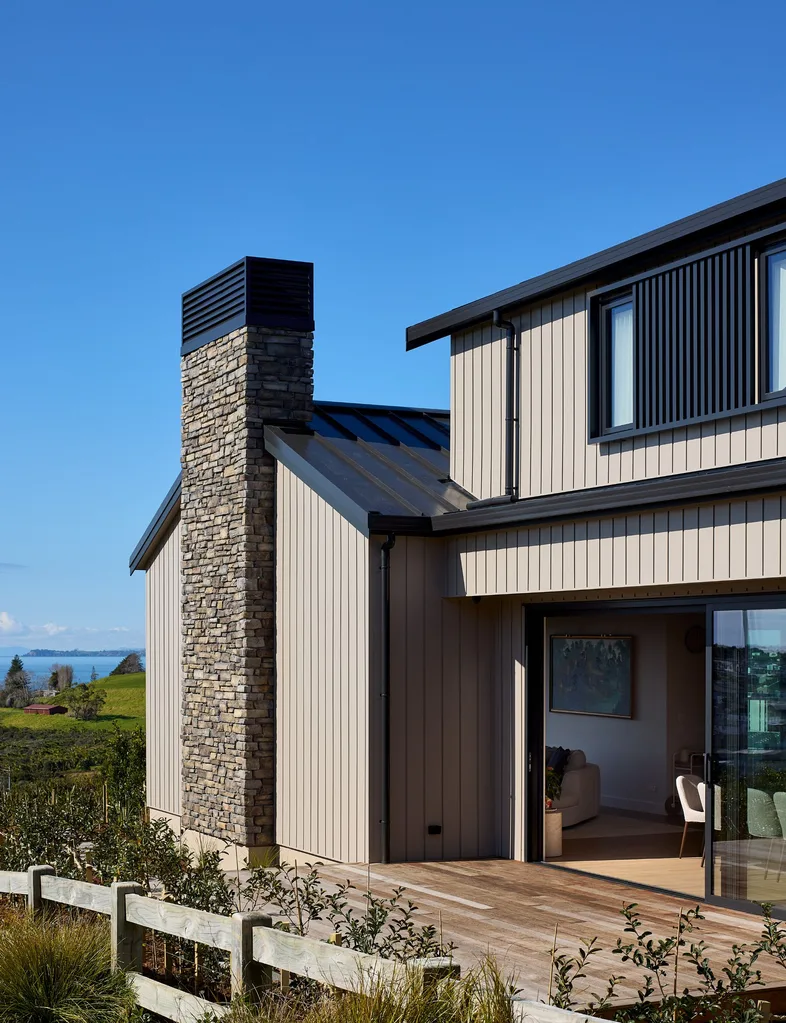 L'extérieur de cette maison de Long Bay