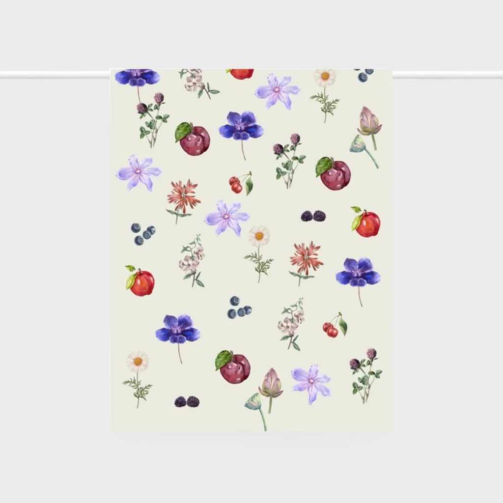 Torchon Laitue Fleur Fruit