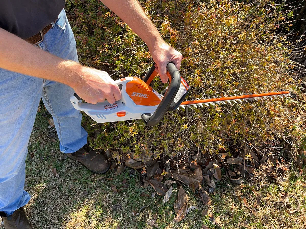 The Best Power Hedge Trimmer Stihl hedge trimmer action