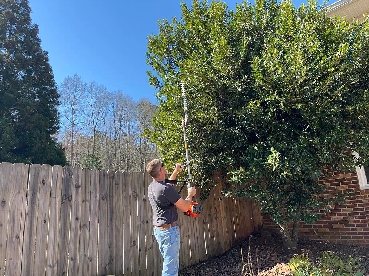 The Best Power Hedge Trimmer Husqvarna hedge trimmer overhead