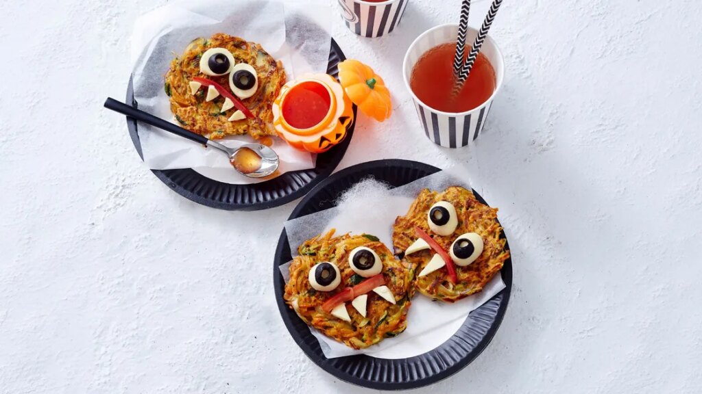 Recette d'Halloween : Beignets freaky Kumara & courgettes
