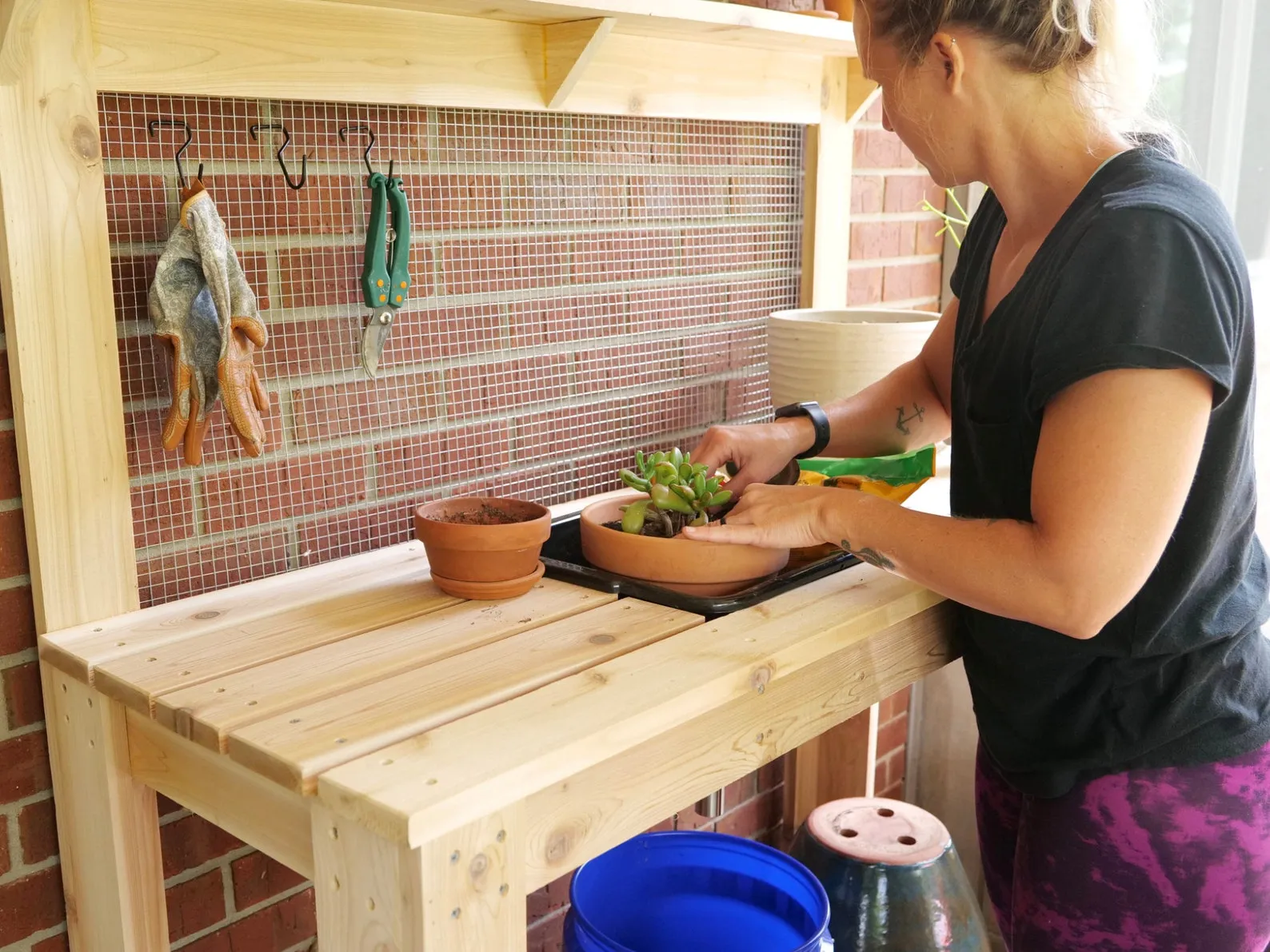 potting bench plans