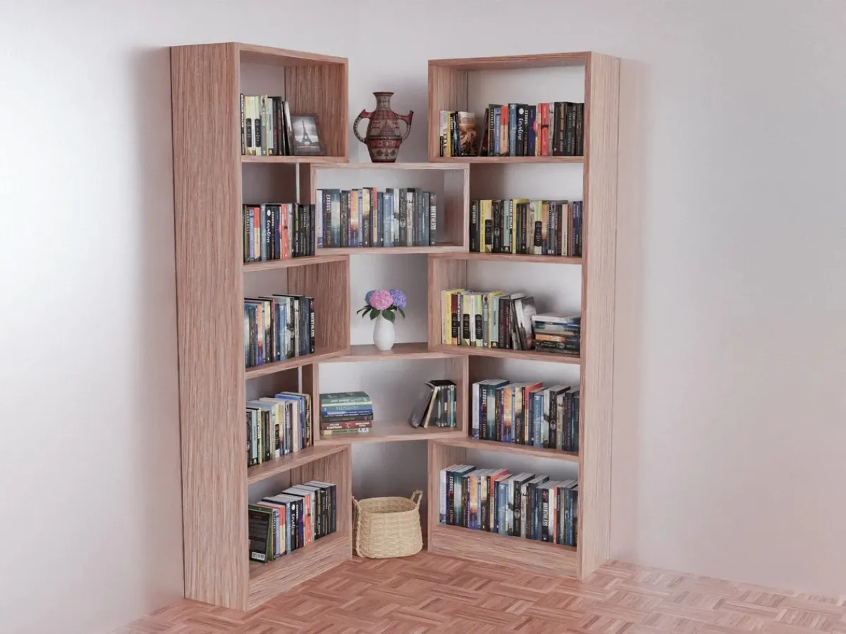 Large configurable bookshelf.