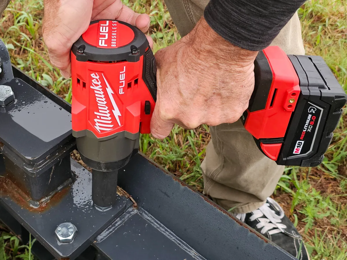 Milwaukee Impact Wrench on large fasteners