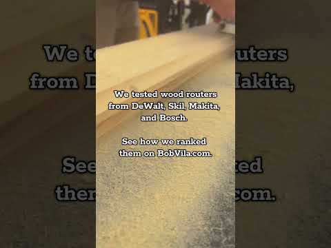 Testing Wood Routers #shorts #woodworking thumbnail